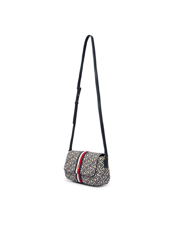 Tommy Hilfiger Tommy Hilfiger Kabelka Th Jacquard Ess Crossover AW0AW19066 Modrá