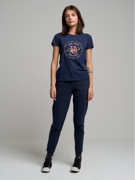 BIG STAR BIG STAR Spodnie dresowe kathy_403 Granatowy Basic Fit