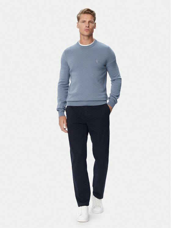 BOSS BOSS Chino-püksid 50578005 Tumesinine Regular Fit