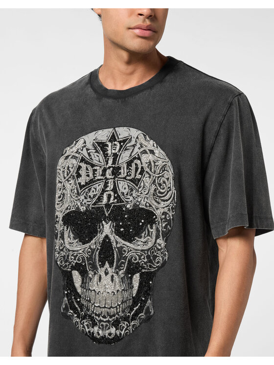 PHILIPP PLEIN PHILIPP PLEIN T-Shirt 26269 Czarny Regular Fit