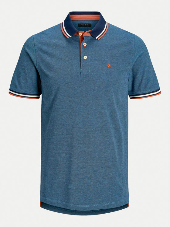 Jack & Jones Jack & Jones Polo Paulos 12136668 Niebieski Slim Fit