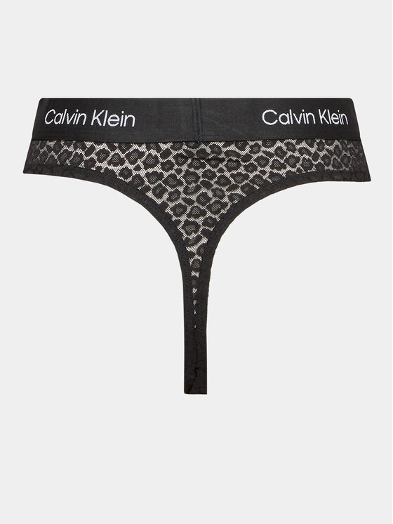 Calvin Klein Underwear Calvin Klein Underwear Стрінги 000QF7235E Чорний