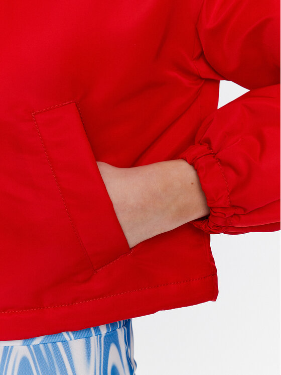 Tommy Jeans Tommy Jeans Bunda pro přechodné období Cropped Coach DW0DW15334 Červená Cropped Fit