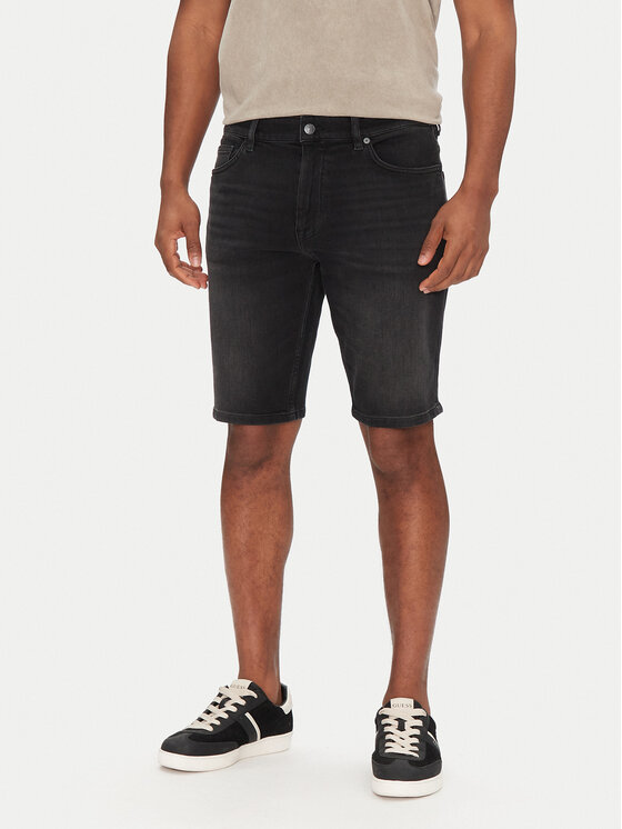 BOSS BOSS Pantaloni scurți de blugi Delaware Shorts Bo 50540271 Negru Slim Fit