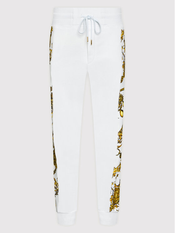 Versace Jeans Couture Versace Jeans Couture Spodnie dresowe 71GAA3C0 Biały Regular Fit