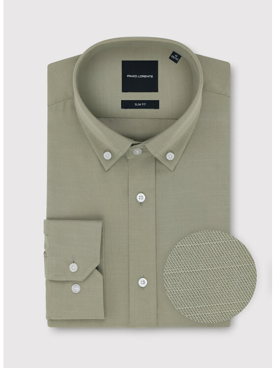 Pako Lorente Pako Lorente Koszula P26WF-1X-026 Zielony Slim Fit