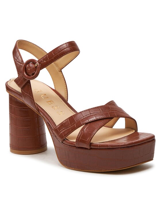 Guess Guess Sandali Milano FLGMIO PEL03 Rjava