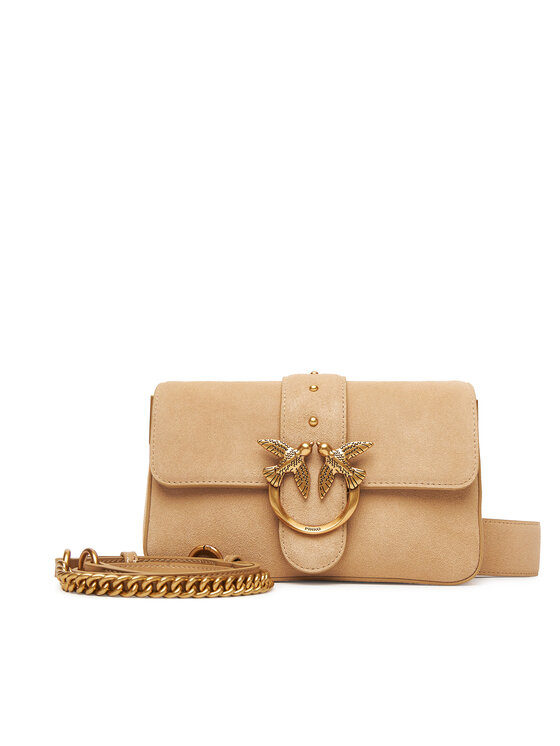 Geantă PINKO Love One Mini Slouchy Fl PE 25 PLTT 104340 A2CC Bej