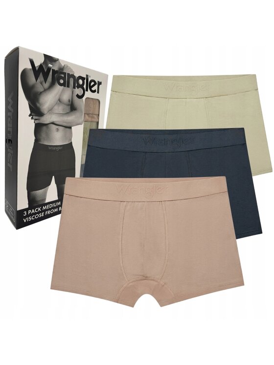 Wrangler Wrangler Bokserki Griffin 3 Pack Medium from Bamboo Trunks Kolorowy