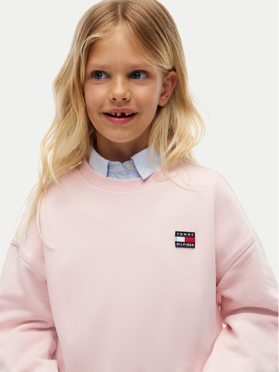 Tommy Hilfiger Tommy Hilfiger Komplet bluza i legginsy Heritage KG0KG09604 Różowy jasny Regular Fit