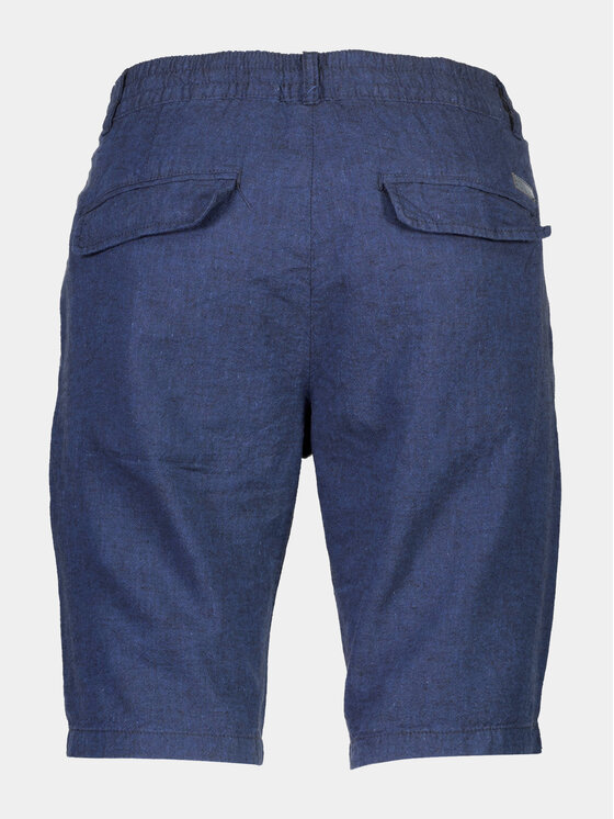 Lindbergh Lindbergh Szorty materiałowe 30-508003 Granatowy Relaxed Fit