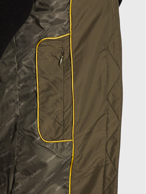 Olsen Olsen Gilet 15101371 Verde Regular Fit