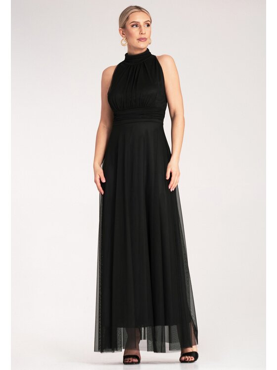FIGL FIGL Abito da sera M1173 Nero Flared Fit