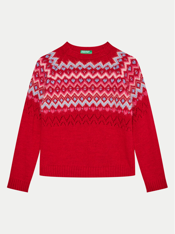 United Colors Of Benetton Maglione 1176Q107K Rosso Regular Fit Modivo