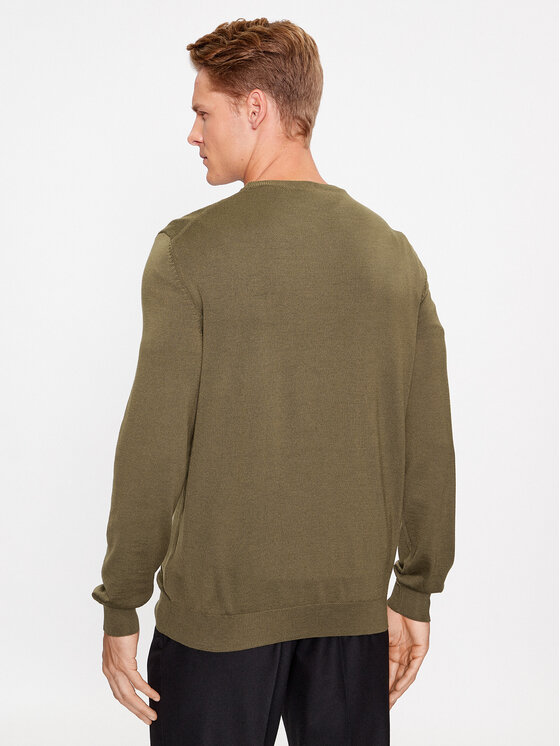 BOSS Boss Maglione Botto-L 50476364 Verde Regular Fit