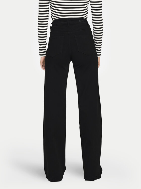ONLY ONLY Jeans hlače Madison 15301338 Črna Wide Leg