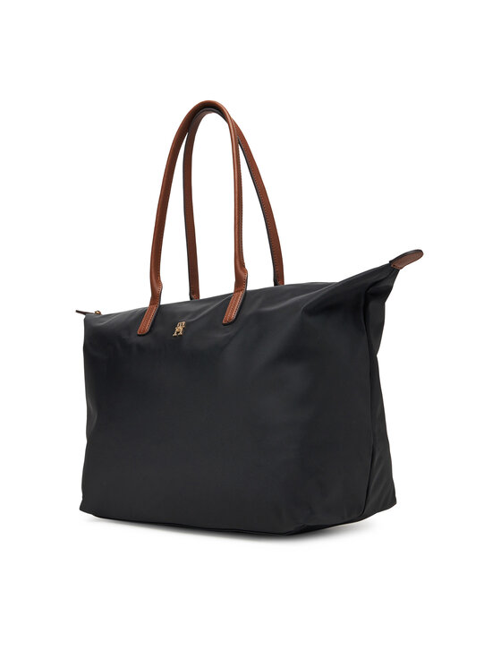 Tommy Hilfiger Tommy Hilfiger Torbica Popette Maxi Tote AW0AW17996 Crna