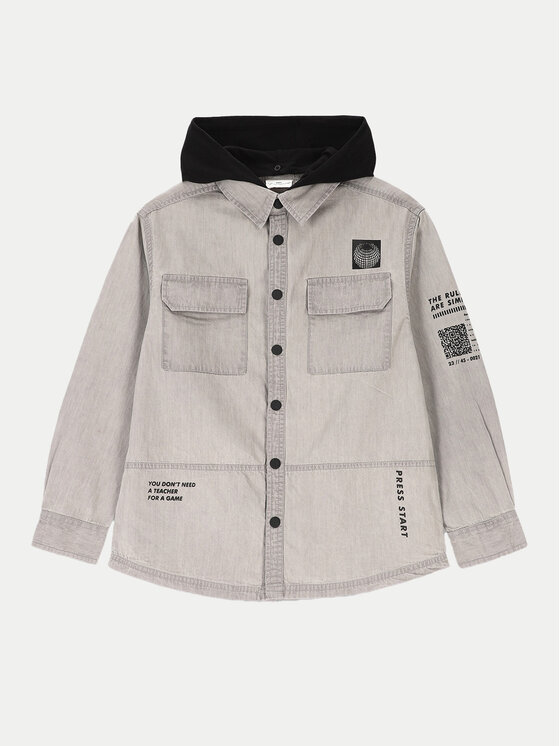 Coccodrillo Košeľa ZC4136401WBJ Sivá Regular Fit