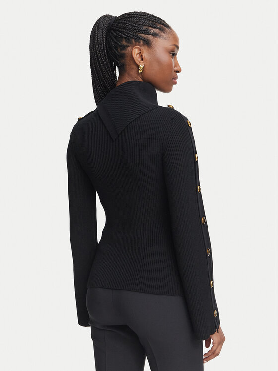 Elisabetta Franchi Elisabetta Franchi Гольф MK-03S-66E2-V420 Чорний Slim Fit