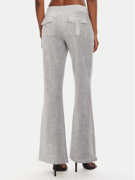 Juicy Couture Juicy Couture Donji dio trenerke Caisa JCSEBJ008 Siva Slim Fit