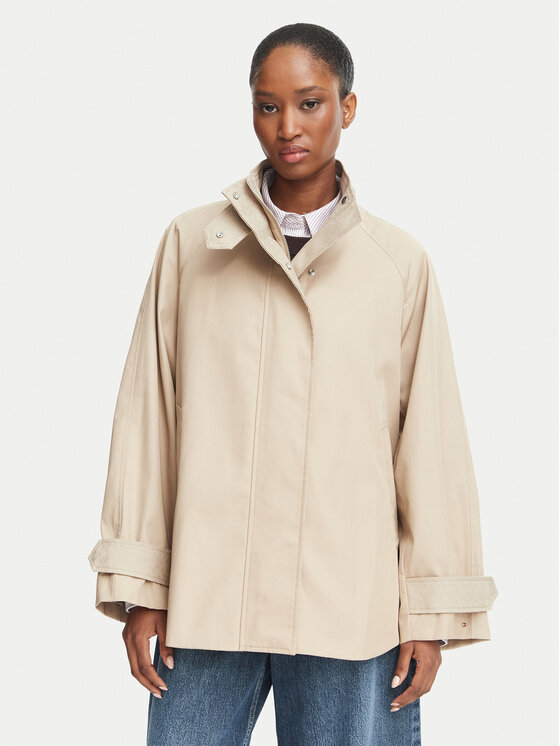 Tommy Hilfiger Tommy Hilfiger Trencis WW0WW51549 Bēšs Relaxed Fit