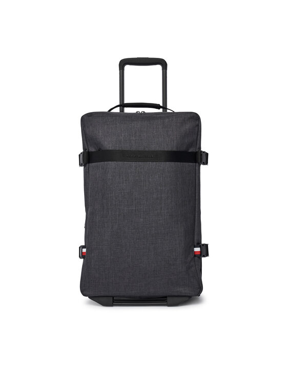 Tommy Hilfiger Tommy Hilfiger Kabinový kufr Th Nylon Travel Soft AM0AM13554 Šedá
