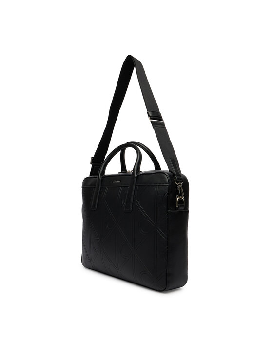 Calvin Klein Calvin Klein Laptoptáska Emblem Aop Emboss Commuter LV04D3329G Fekete