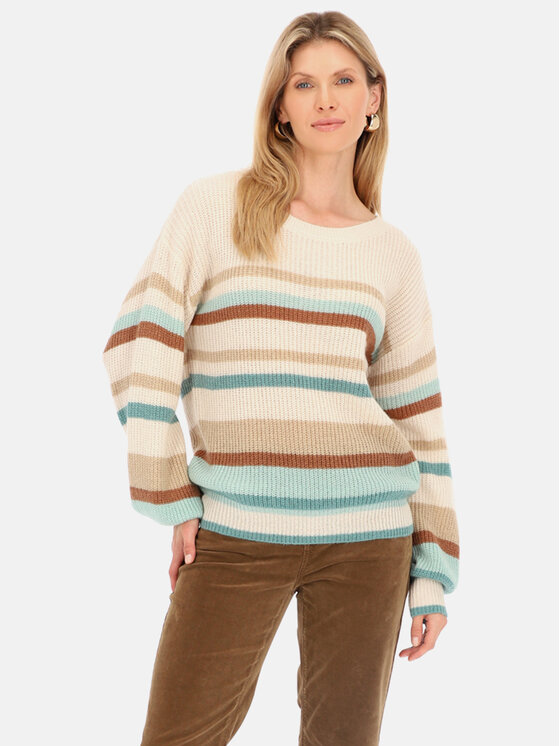 Red Button Red Button Sweter Sammy Beżowy Relaxed Fit