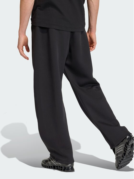 adidas adidas Spodnie materiałowe 159229 Czarny Loose Fit