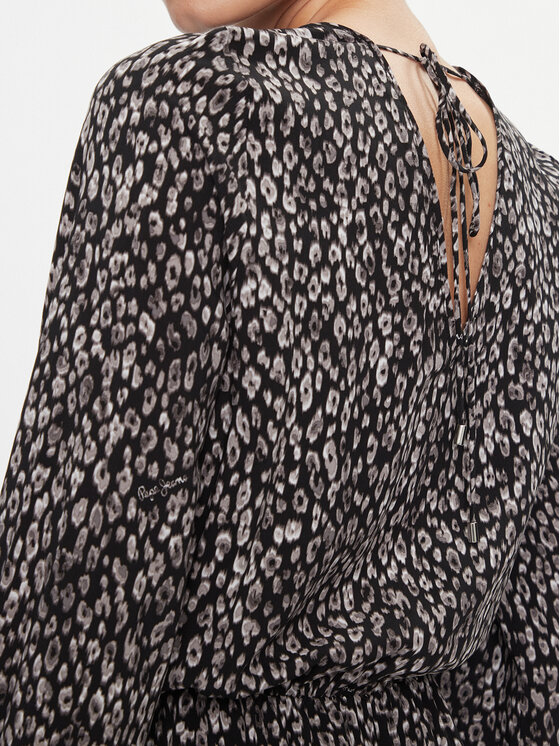 Pepe Jeans Pepe Jeans Kasdieninė suknelė Azalea PL953445 Juoda Regular Fit