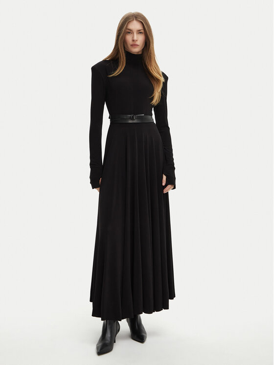 NORMA KAMALI NORMA KAMALI Večerní šaty KK3243PLF87001 Černá Slim Fit