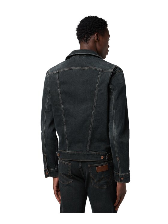 Wrangler Wrangler Kurtka jeansowa 112371438 Czarny Regular Fit