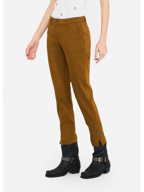 Liu Jo Liu Jo Pantaloni di tessuto MF5401T714480939 Giallo Slim Fit