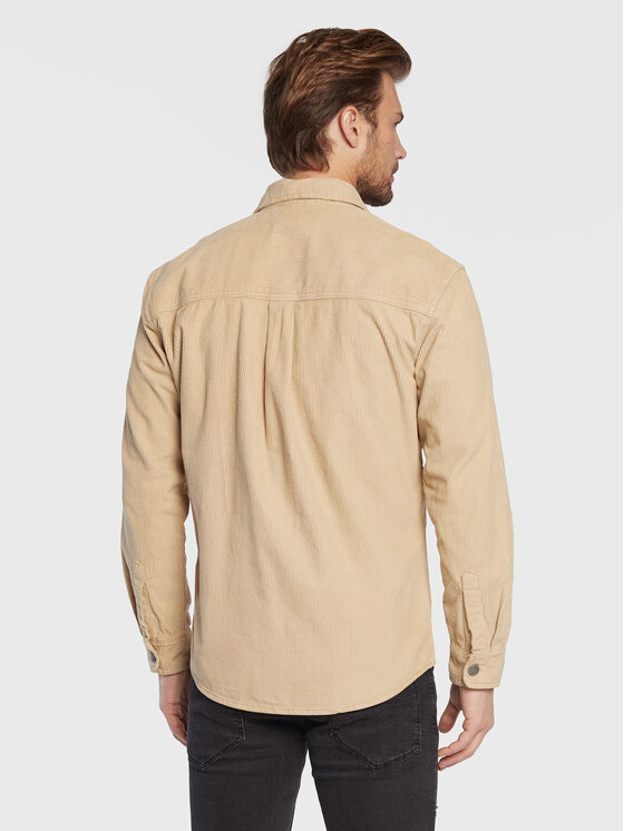 Camicia Moses 214090 Beige Regular Fit