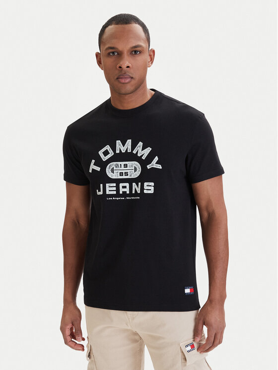 Tommy Jeans Tommy Jeans T-shirt DM0DM22551 Crna Regular Fit
