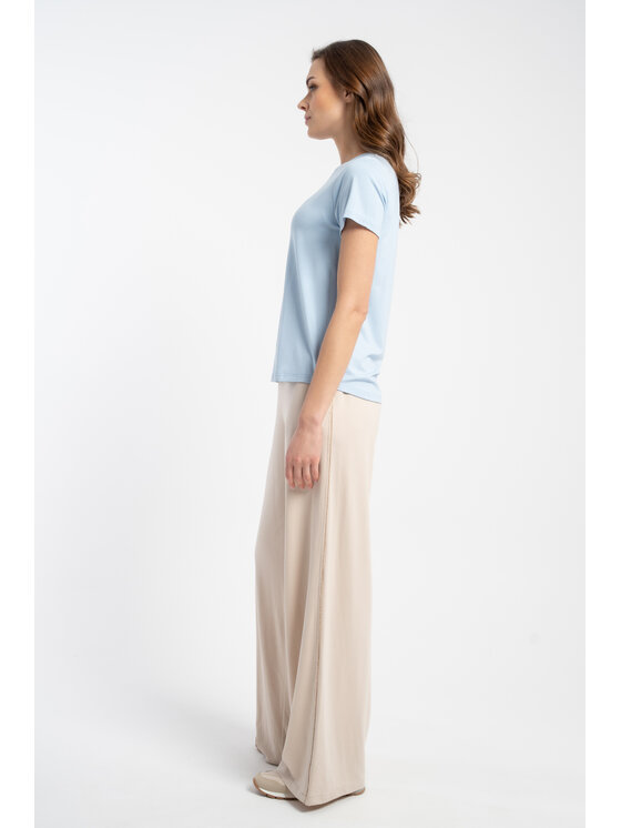 CLICK CLICK Μπλουζάκι 72-010 Γαλάζιο Loose Fit