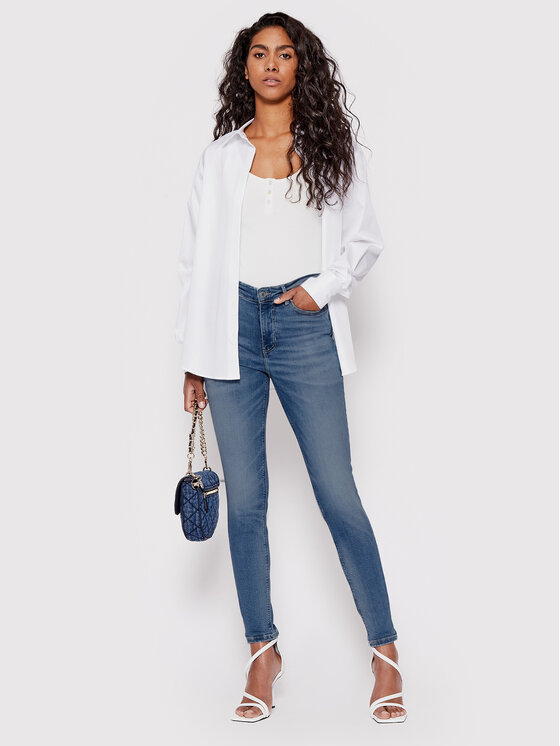 Guess Guess Дънки W2YA46 D4Q01 Син Skinny Fit