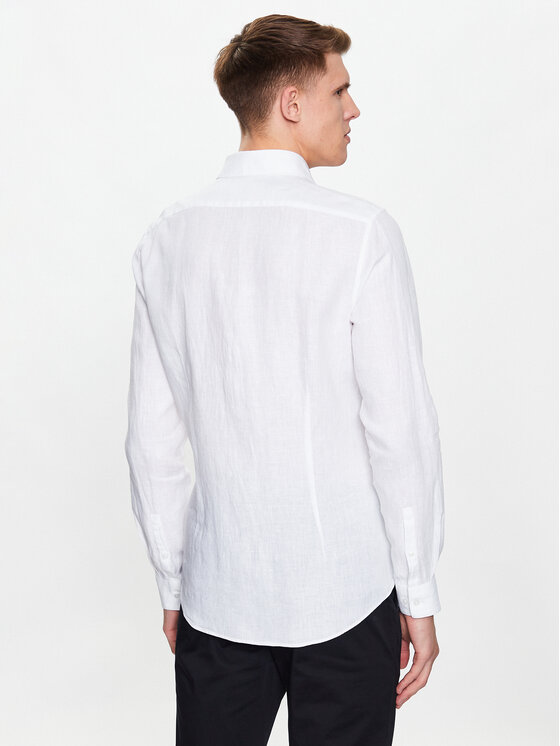 Calvin Klein Calvin Klein Koszula Solid K10K109286 Biały Slim Fit