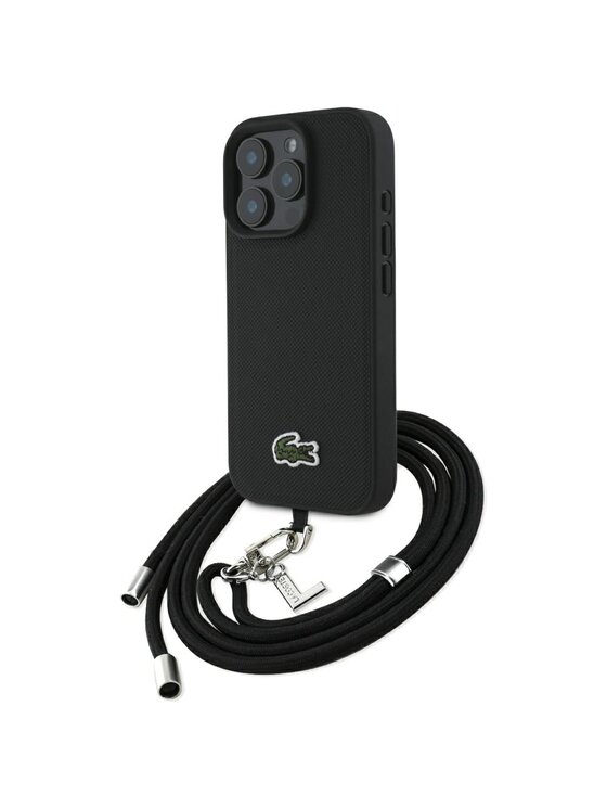 Lacoste Lacoste Etui na telefon Apple iPhone 16 Pro Czarny