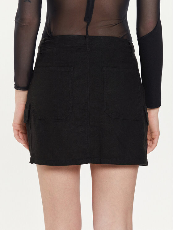 ONLY ONLY Minigonna Malfy-Caro 15310982 Nero Regular Fit
