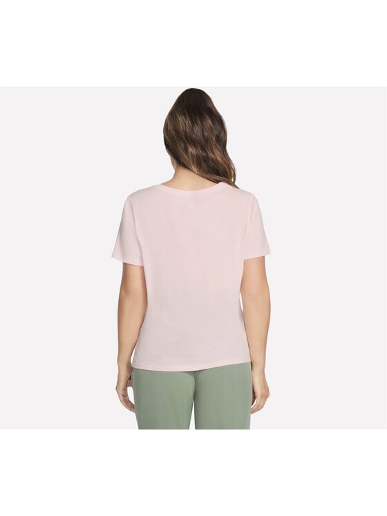 Skechers Skechers T-Shirt TP130-WPK Różowy Regular Fit