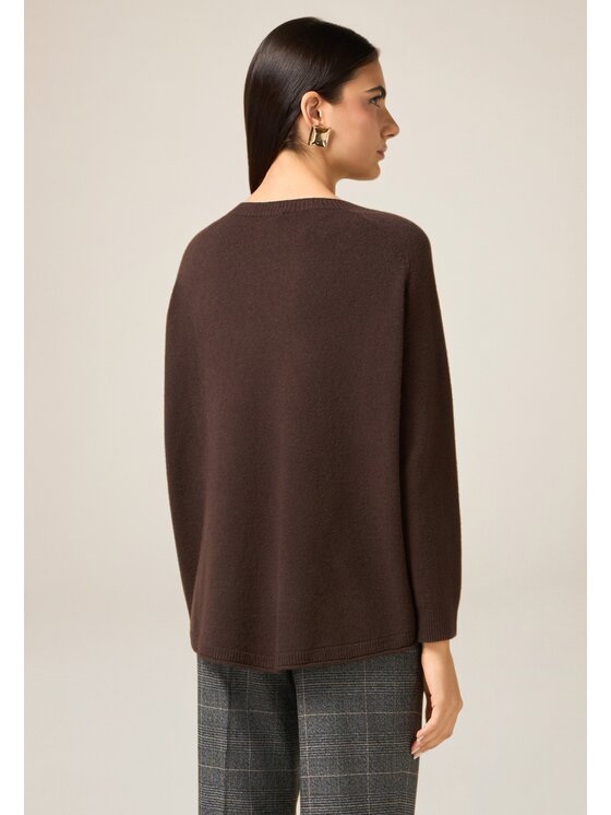 Oltre Oltre Cardigan M175E002189N032 Marrone Over Fit