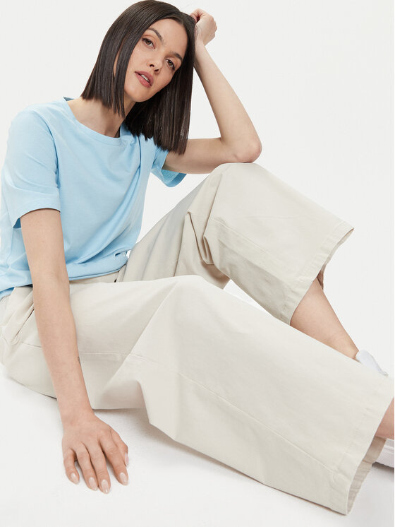 ONLY ONLY Stoffhose Stella 15311377 Écru Regular Fit