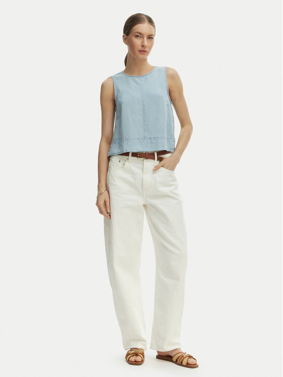 ONLY ONLY Топ Dorsi 15363996 Голубий Loose Fit