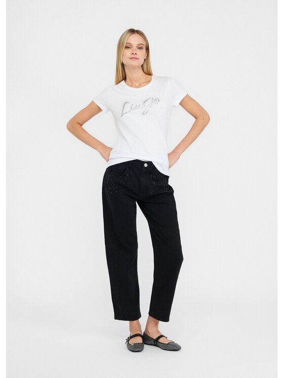 Liu Jo Liu Jo T-shirt UF5266JS904M9796 Bianco Regular Fit