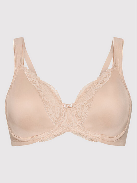 Triumph Triumph Biustonosz z fiszbiną Modern Lace 10207538 Beżowy