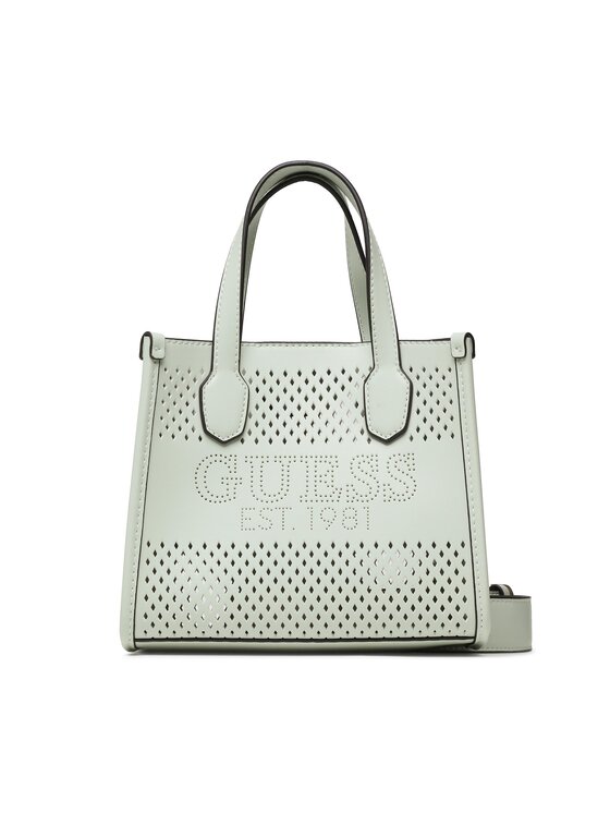 Geantă Guess Katey Perf (WH) Mini Bags HWWH87 69760 Albastru