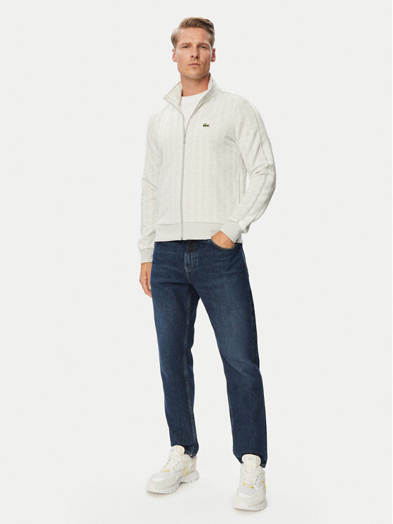 Lacoste Lacoste Džemperis SH1368 Kreminė Regular Fit