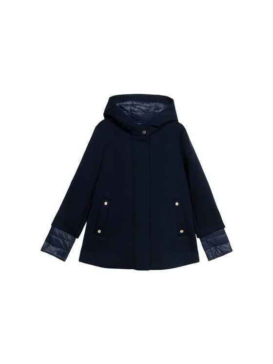 Oltre Oltre Płaszcz zimowy 8701R001267N034 Niebieski Over Fit
