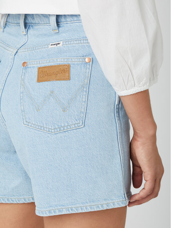 Wrangler Wrangler Pantaloni scurți de blugi W25H3832W 112332447 Albastru celest Regular Fit